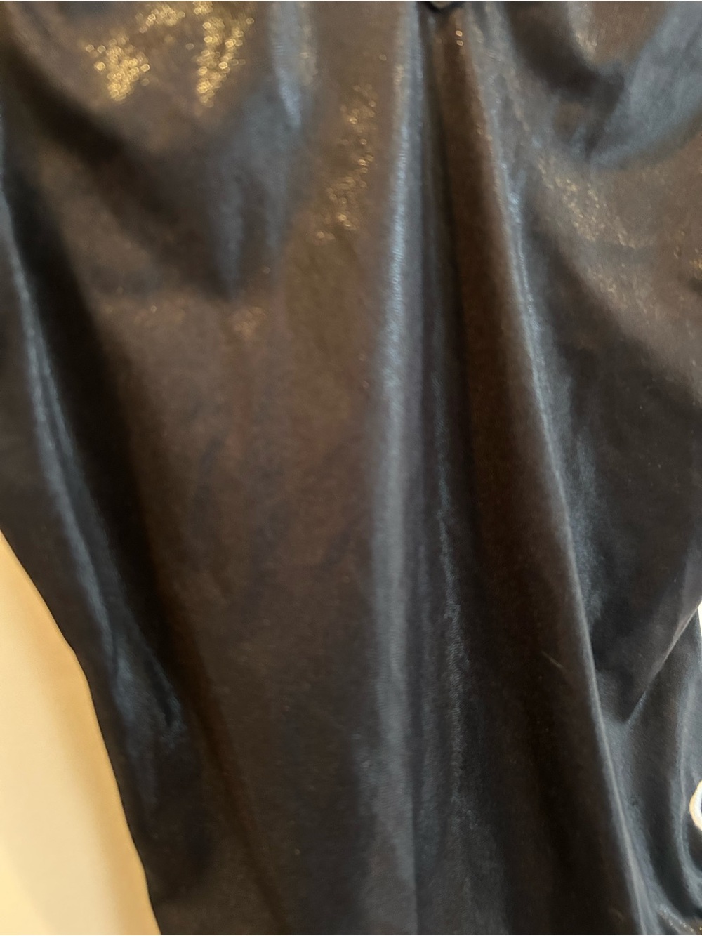 GK Black Shiny Gymnastics Leotard -Size CM - Picture 5 of 7